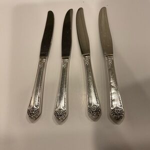 ROGERS & BROS STARLIGHT COLLECTION REINFORCED SILVERPLATE PLACE KNIVES